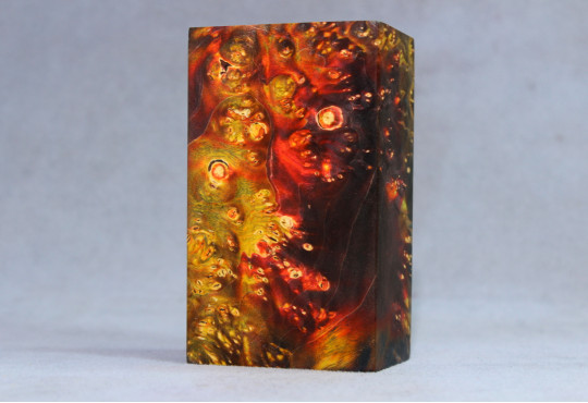 Stabilized Maple Burl Wood Mod Block